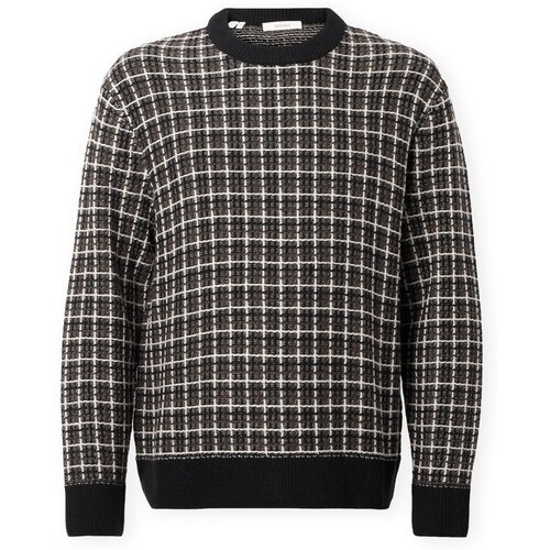 Selected Puloverji Mikolas Knit - Black/Demitasse Črna Slike