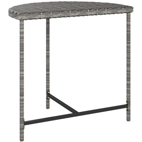  Vrtni stol sivi 80 x 50 x 75 cm od poliratana Slike