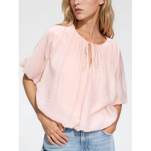 Reserved Bluza s liocelom - pastelnoružičasto Cijene