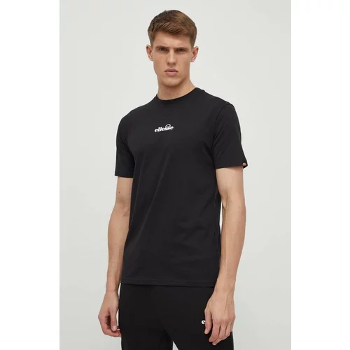 Ellesse Pamučna majica Ollio Tee za muškarce, boja: crna, s tiskom, SHP16463