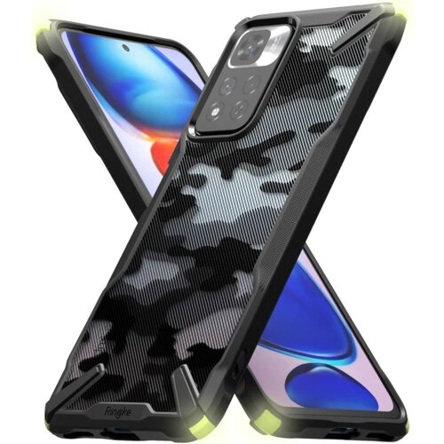 Ringke FUSION X maska XIAOMI REDMI NOTE 11 PRO+ PLUS 5G LIME GLOW CAMO BLACK Cijene