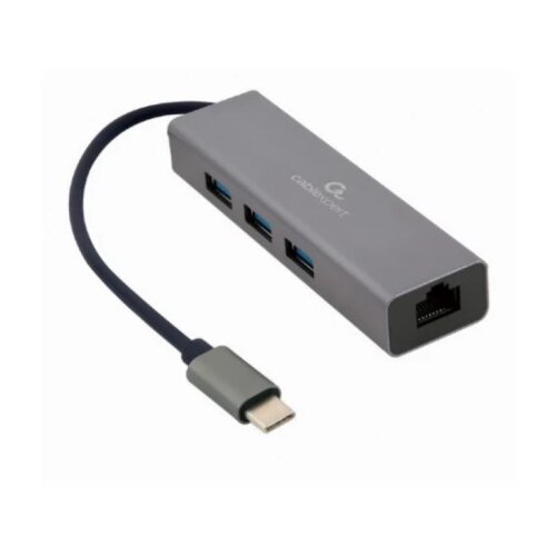 Cablexpert USB HUB A-CMU3-LAN-01 USB-C - 4xUSB/LAN Cene