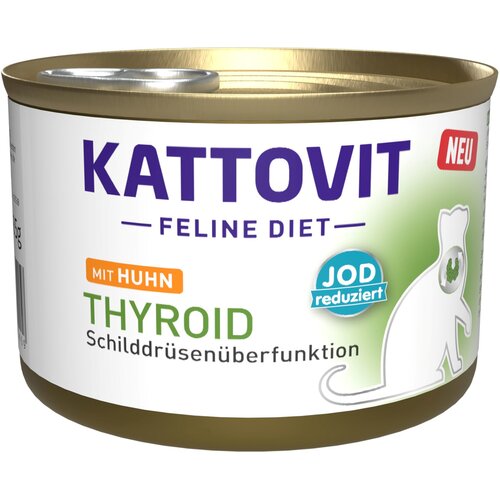 Kattovit Feline Diet Thyroid s piletinom - 24 x 185 g Slike