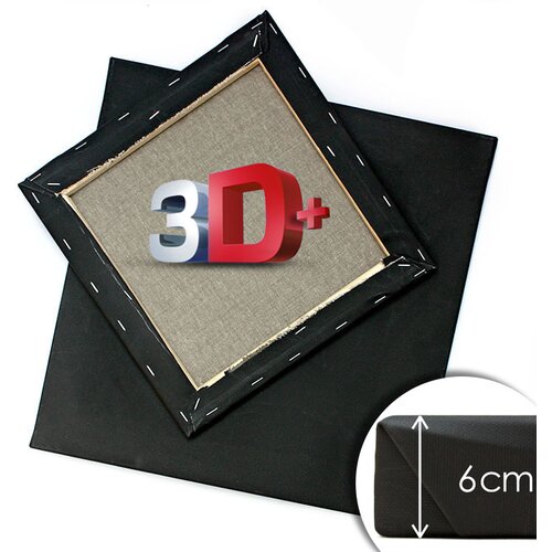 3D+ Crno slikarsko platno na ramu PROFI Slike