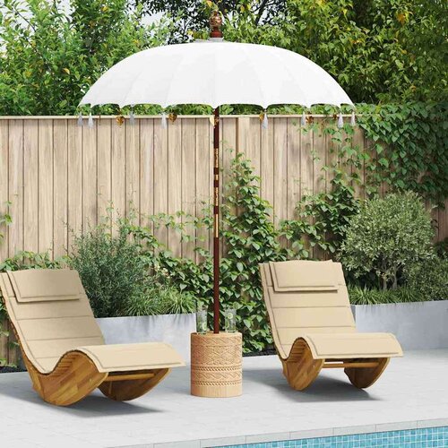  Balineški Parasol Krema 180-190 cm Pamuk solidno drvo Cene