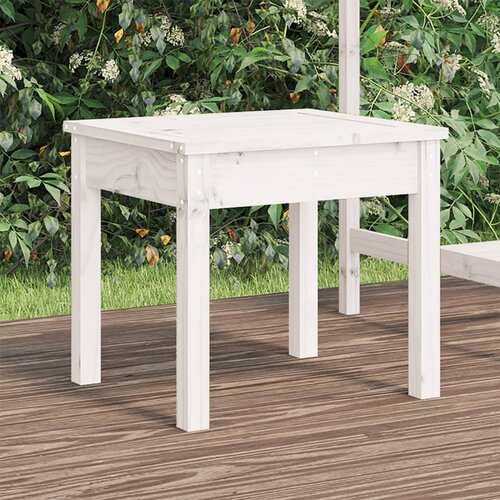 vidaXL Vrtna klop bela 50x44x45 cm trdna borovina Cene