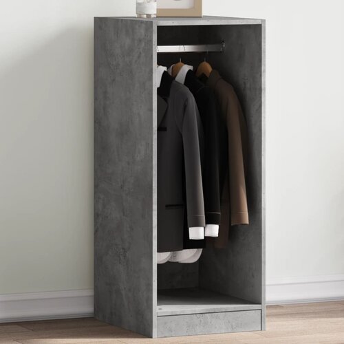 The Living Store Garderobna omara betonsko siva 48x41x102 cm inženirski les - Garderobna Omara, (21657220) Cene