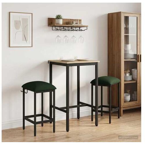 vidaXL Barska stolica 2 kom. Tamnozelena 40 x 32 x 64 cm - Tamnozelena 2 40 x 32 x 64 cm Cene