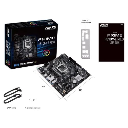 Oblivion gaming oprema ASUS MB PRIME H510M-E R2.0, Intel H470, LGA1200, micro ATX PCIe 4.0, DP, VGA, HDMI, 2xDDR4 Slike