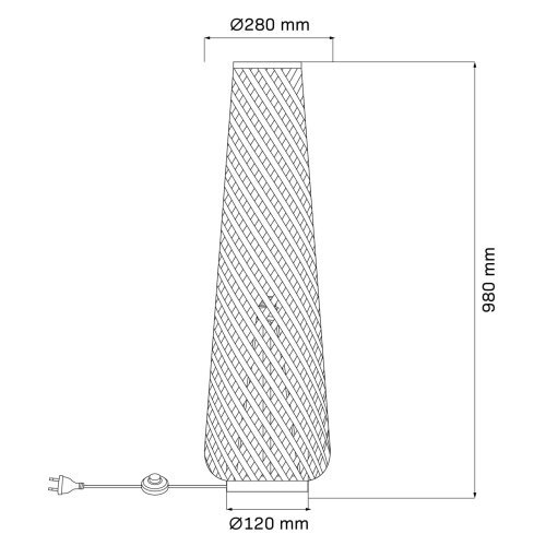  podna lampa zanzibar 1xE27/20W/230V bež Slike