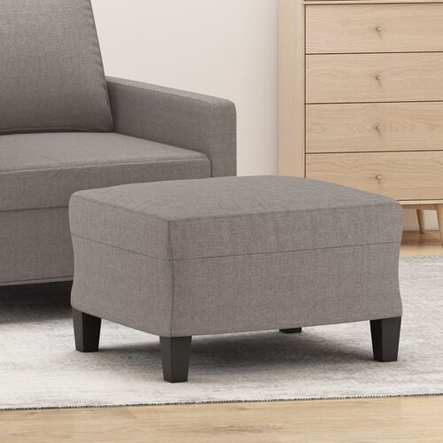 The Living Store Stolček za noge taupe 60x50x41 cm blago - Stolček Za Noge, (21419783) Slike