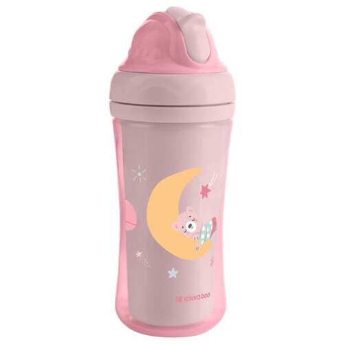 Kikka Boo &amp;Scaron;olja sa slamkom Moony Me 220ml Pink Slike