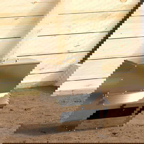 vidaXL hranilica za piliće srebrno 20 x 25 x 35 cm cinkani čelik Cijene