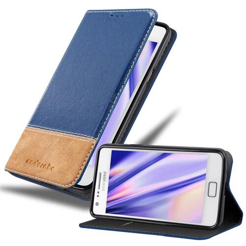 Cadorabo Case, združljiv s Samsungom v temno modro rjavi barvi - za&amp;scaron;čitni pokrov z magnetnim zapiranjem, stoječo funkcijo in režo za kartico, (20590542) Slike