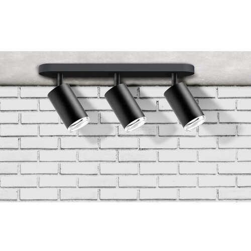  Kupatilsko ugradno spot svetlo TURYN 3xGU10/10W/230V IP44 crno Slike