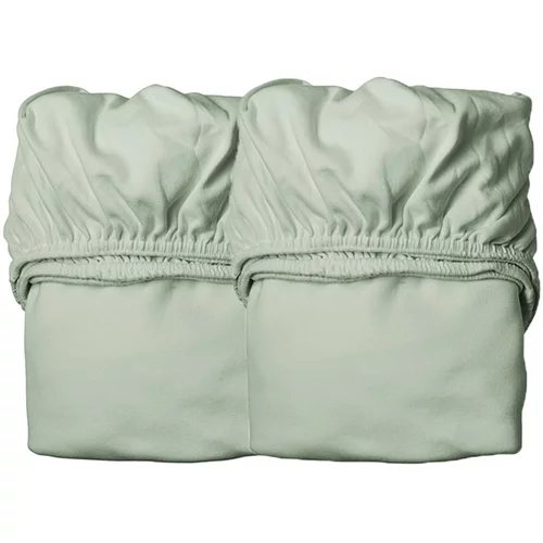 Leander® otroška rjuha za posteljo baby 60x120 sage green (2 kosa)