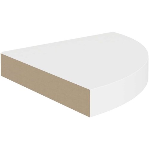 VidaXL Kotne police 2 kosa bele 25x25x3,8 cm MDF Slike