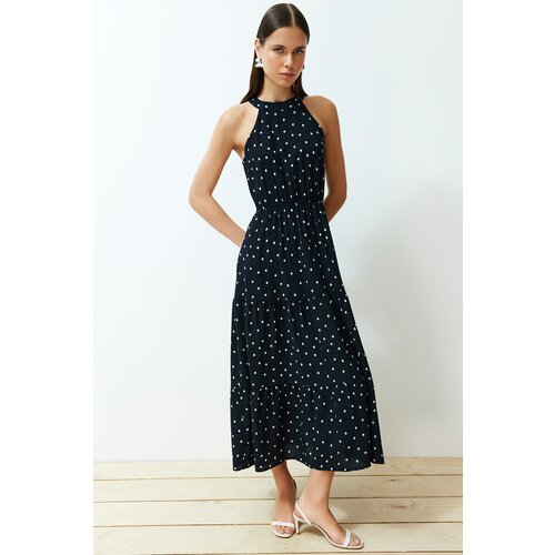 Trendyol Black Woven Midi Dress Slike