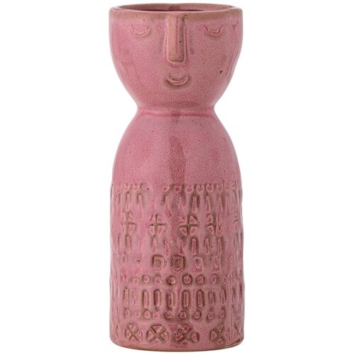Bloomingville Ružičasta ručno izrađena vaza od kamenine (visina 14,5 cm) Embla &amp;ndash; Slike