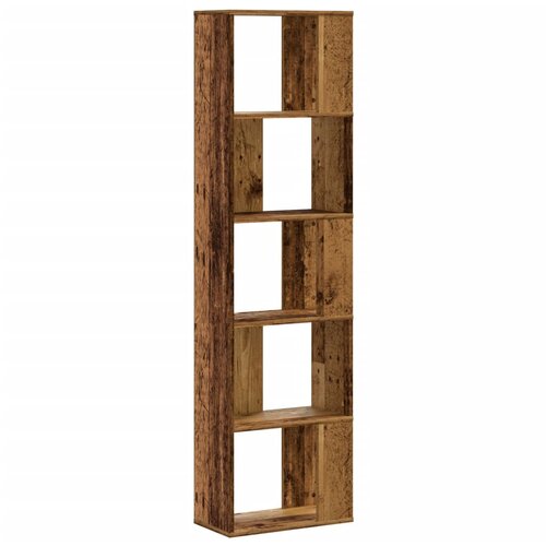  Regal za knjige 5 razina boja staro drvo 45x23,5x162,5cm drveni Slike