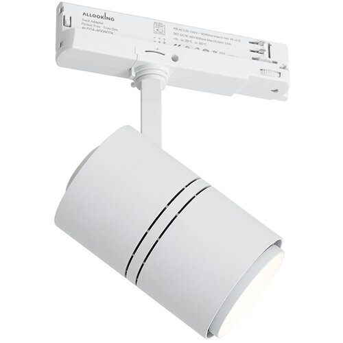 QAZQA Sodobni reflektor za tirnice bele barve za 3-fazne tirnice vklj. LED - 3-Phase Ruler Cene