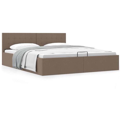 Furnova Dvižni posteljni okvir taupe blago 180x200 cm, (21934489) Slike