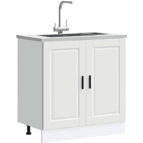 vidaXL Osnovna omarica za umivalnik "Porto" bela 80x46x81,5 cm Cene
