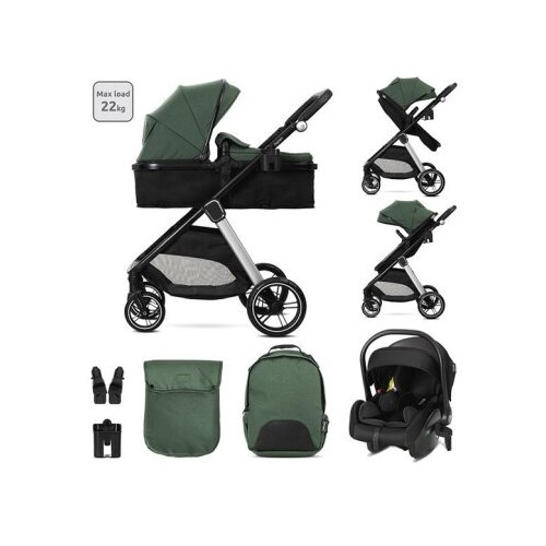 Lorelli kolica za bebe 3u1 aspen sa trans.sedistem+adapteri - green ( 10022022512 ) Cene