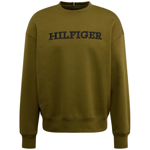 Tommy Hilfiger Sweater majica mornarsko plava / maslinasta