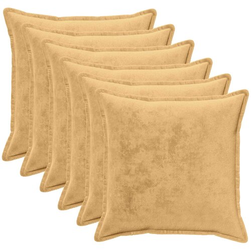  Presvlaka za jastuk 6 pcs HOUTEN Sivosmeđa 70 x 70 cm Flanel Cijene