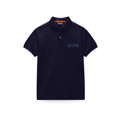 Napapijri K e-new box logo ss blu marine Slike