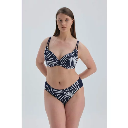 Dagi Bikini Bottom - Navy blue - Striped