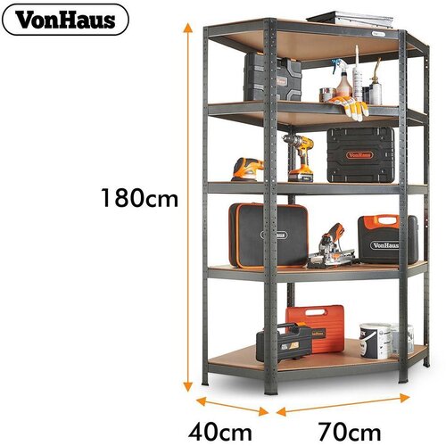 Vonhaus kotni regal s 5 policami 15/372 Cene