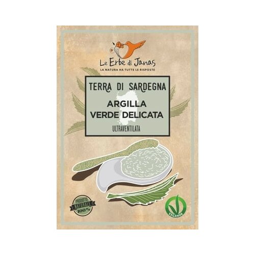 Le Erbe di Janas nežna zelena glina - 50 g Slike