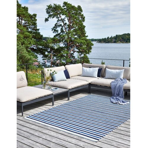 Pappelina moder/kremno bel zunanji in notranji tekač 85x200 cm teo denim &amp;ndash; Slike