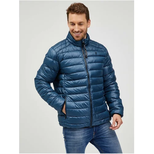 SAM73 Dark Blue Men's Quilted Jacket SAM 73 Otto - Men's