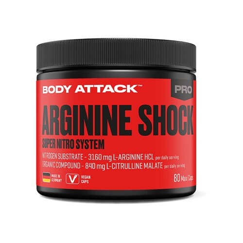 Body Attack Arginine Shock, 80 kapsul, (21371394) Cene