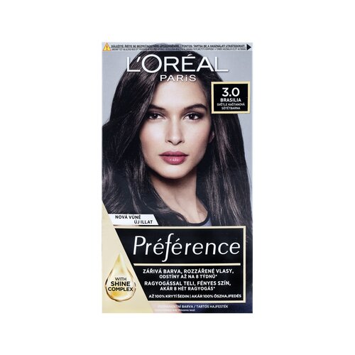 L&amp;acute;Or&amp;eacute;al Paris pr&amp;eacute;f&amp;eacute;rence barva za lase 60 ml odtenek 3-B Brasilia Slike