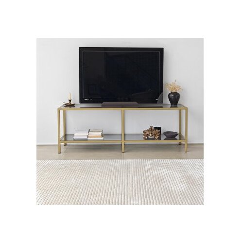Hanah home basic - dark grey, gold dark greygold tv stand Slike
