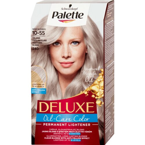Schwarzkopf Palette Deluxe permanentna barva za lase odtenek 10-55 240 Dusty Cool Blonde Cene