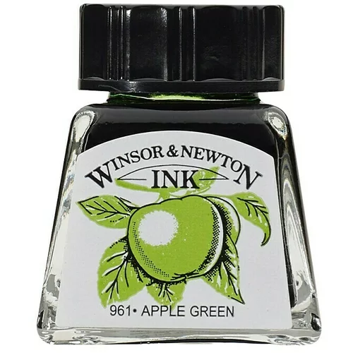 WINSOR & NEWTON Tinta za crtanje (Jabuka zelene boje, 14 ml, Boca)