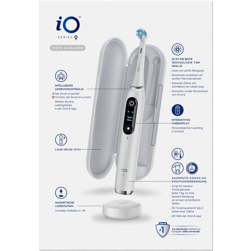 Oral-b iO serija 9 bel alabaster Luxe izdaja, elektricna zobna &amp;scaron;cetka, bela Slike