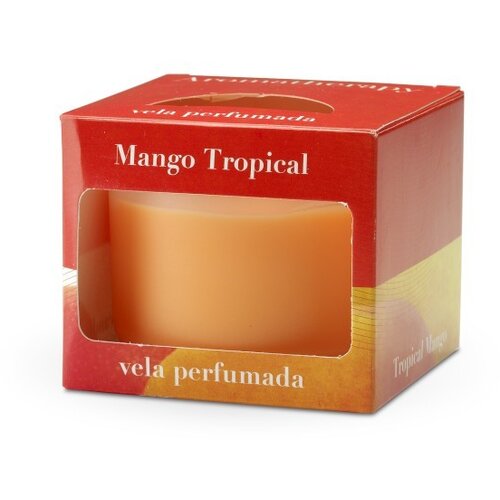 Shumee Sveča CM-Cordoba 9x7,5cm. Mango, pomaranča, (21397125) Cene
