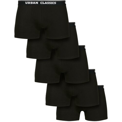 Urban Classics Plus Size Organic Boxer Shorts 5-Pack blk+blk+blk+blk+blk Cene