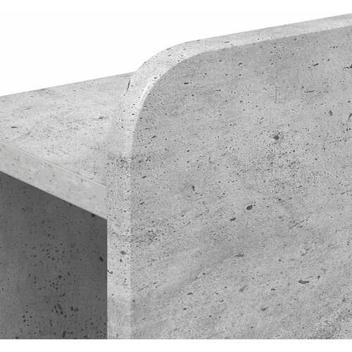  Okvir kreveta s pohranom s uzglavljem Betonska siva 90 x 200 cm Slike