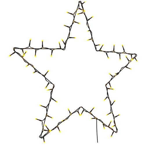 vidaXL Božični žarometi Star Silhouette 80 LEDs Warm White Cene