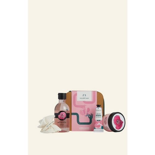 The Body Shop lather & Slather British Rose Gift Case Slike