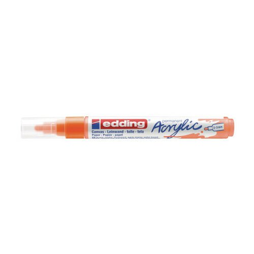 Edding akrilni marker E-5100 medium 2-3mm obli vrh neon narandžasta ( 12MA51J ) Slike