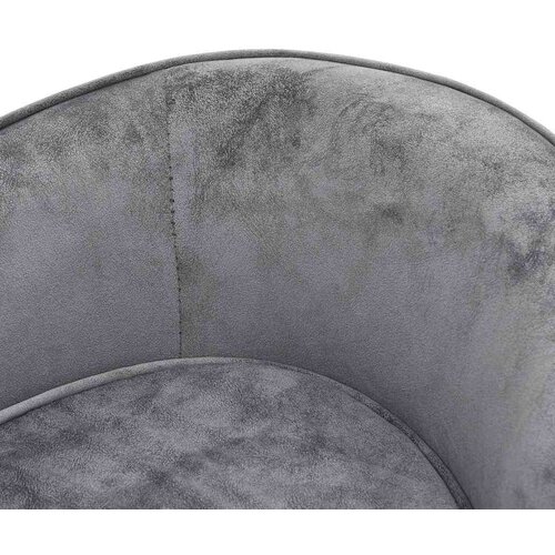 vidaXL Sofa za pse siva 69 x 49 x 40 cm plišana Cene