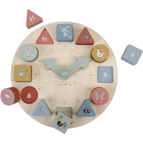 Little dutch drveni sat clock puzzle